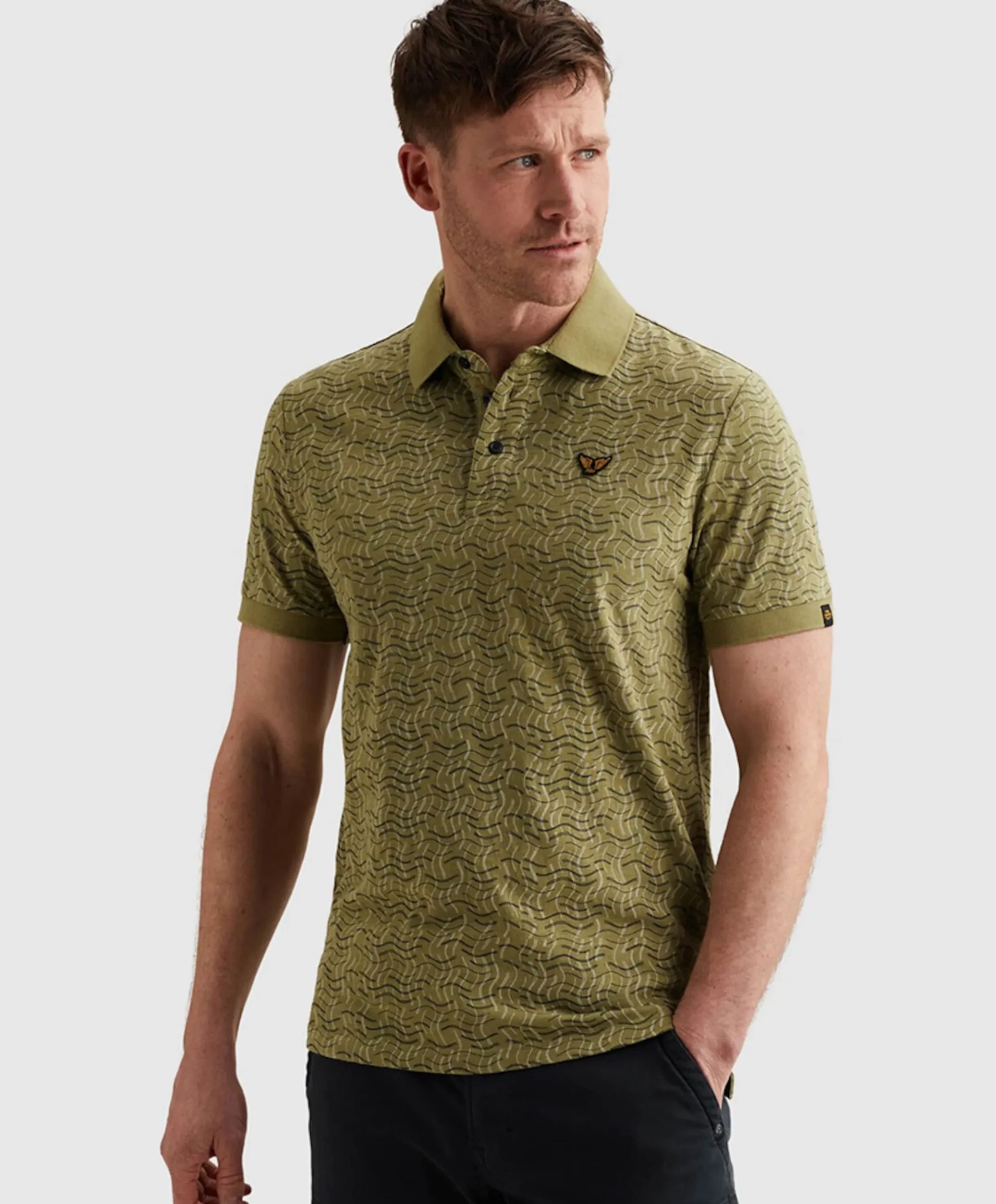 Heren polo groen