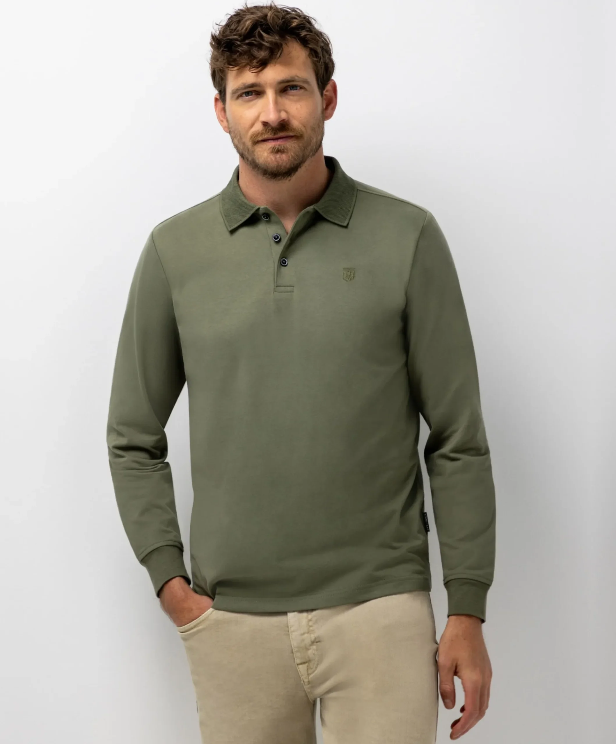 Heren polo groen