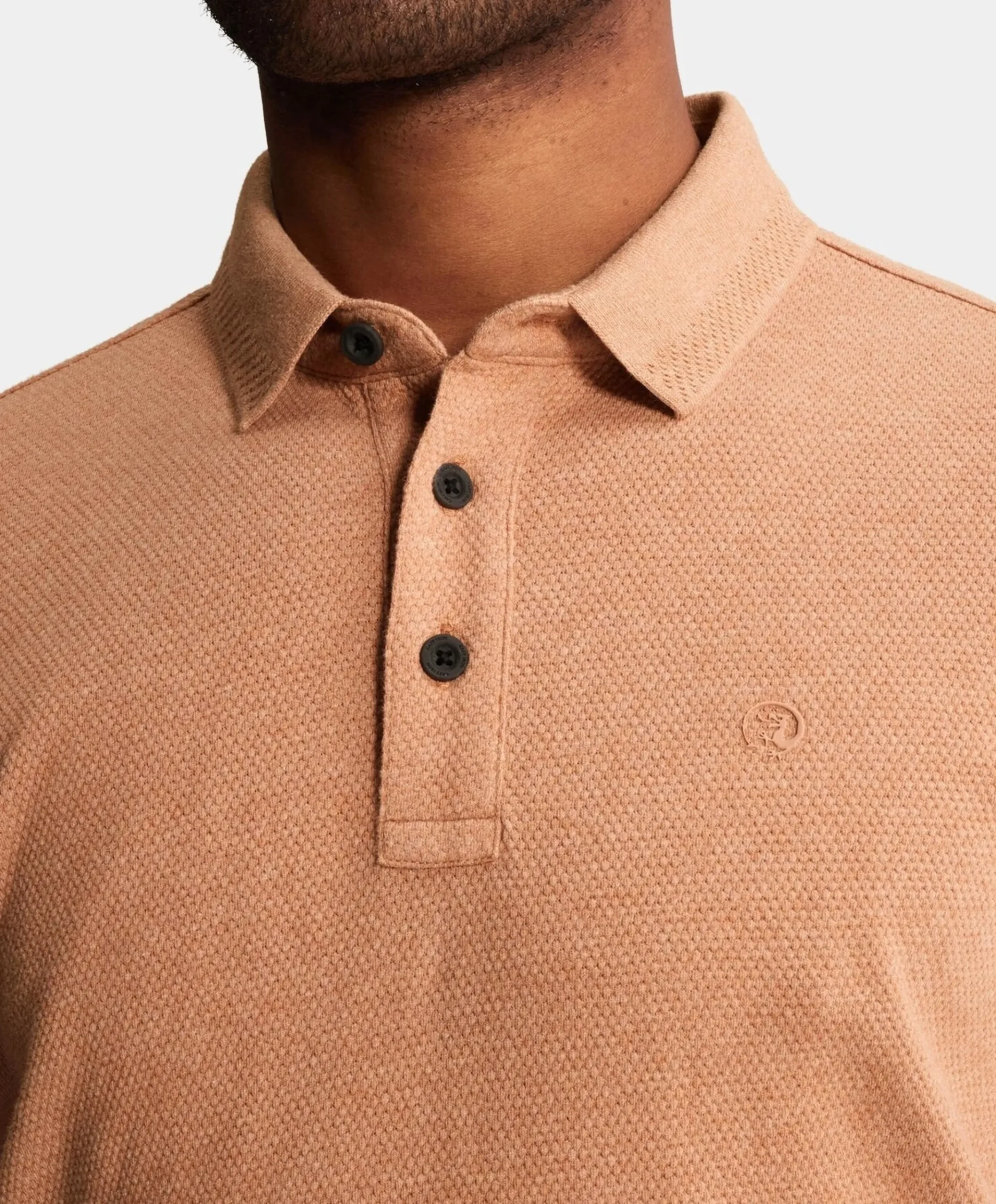 Heren polo oranje