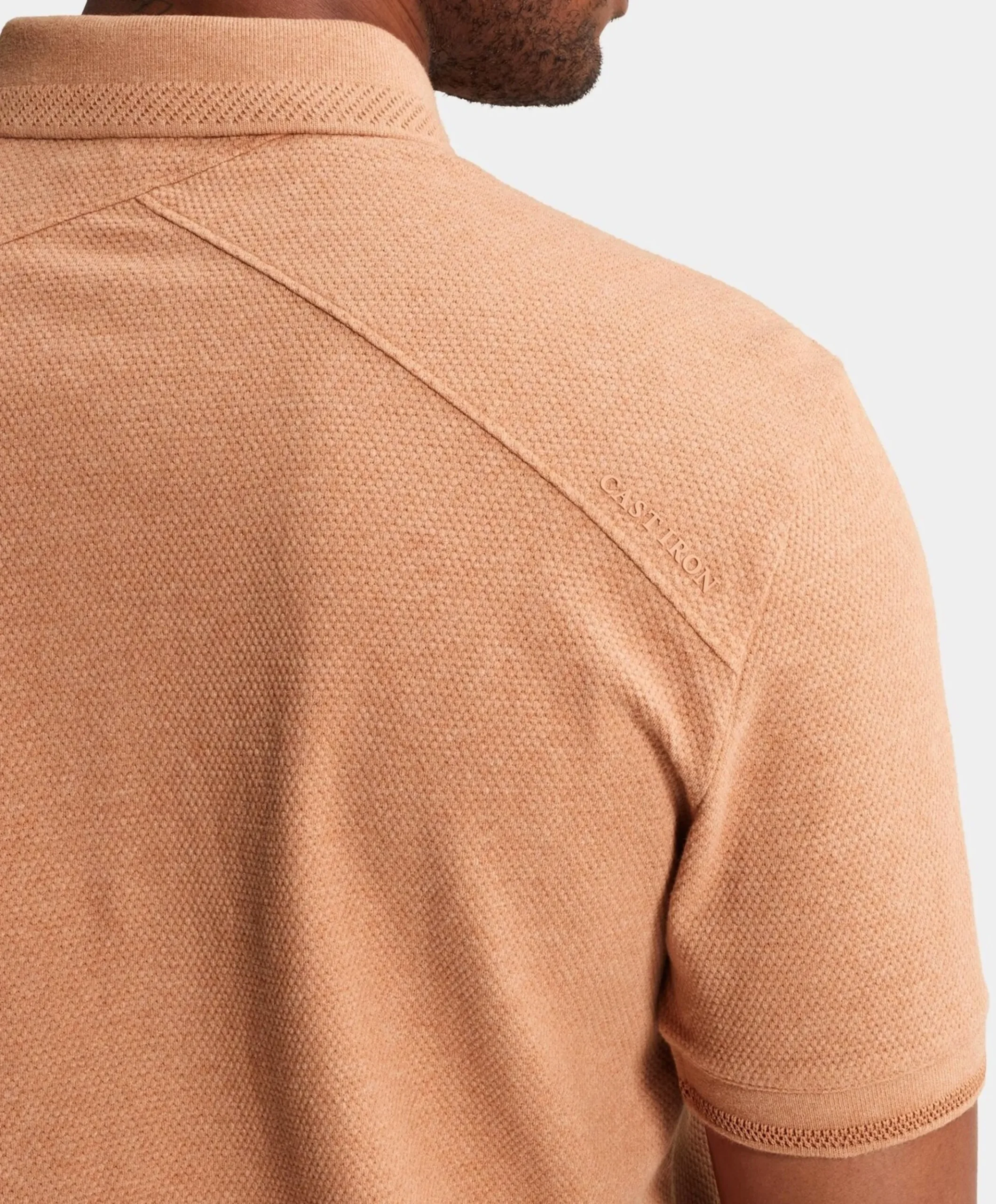 Heren polo oranje