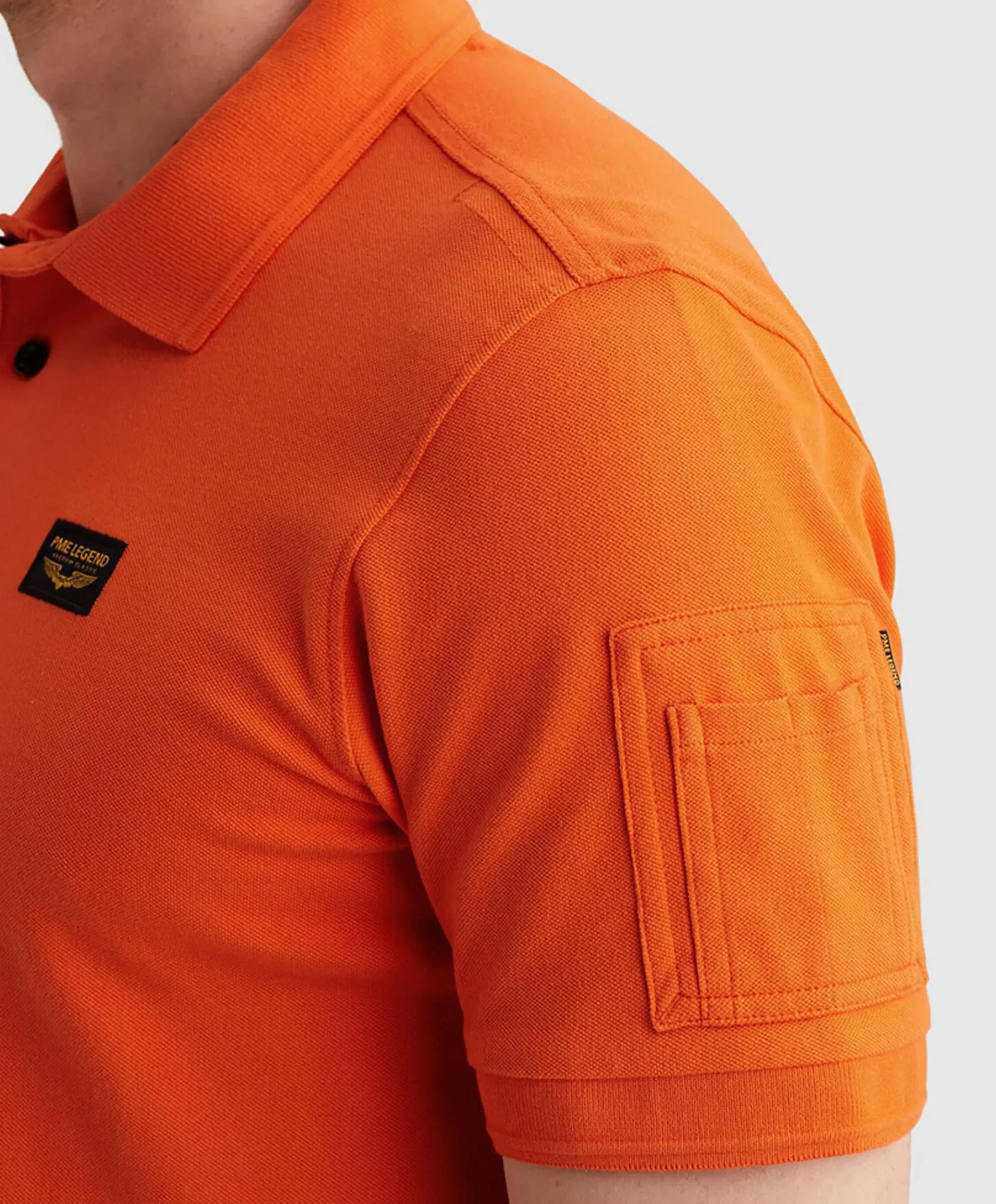 Heren polo oranje
