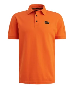 Heren polo oranje
