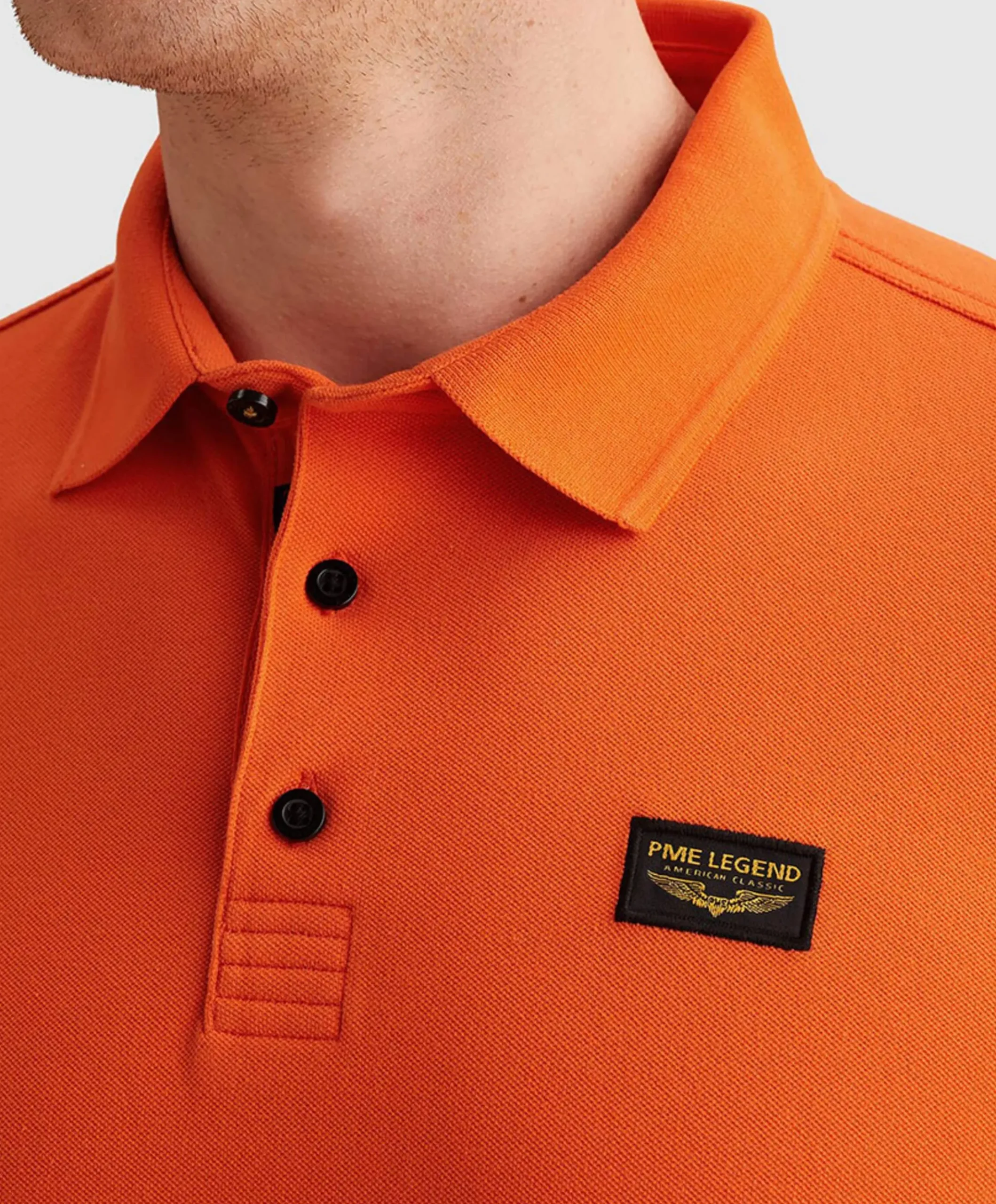 Heren polo oranje