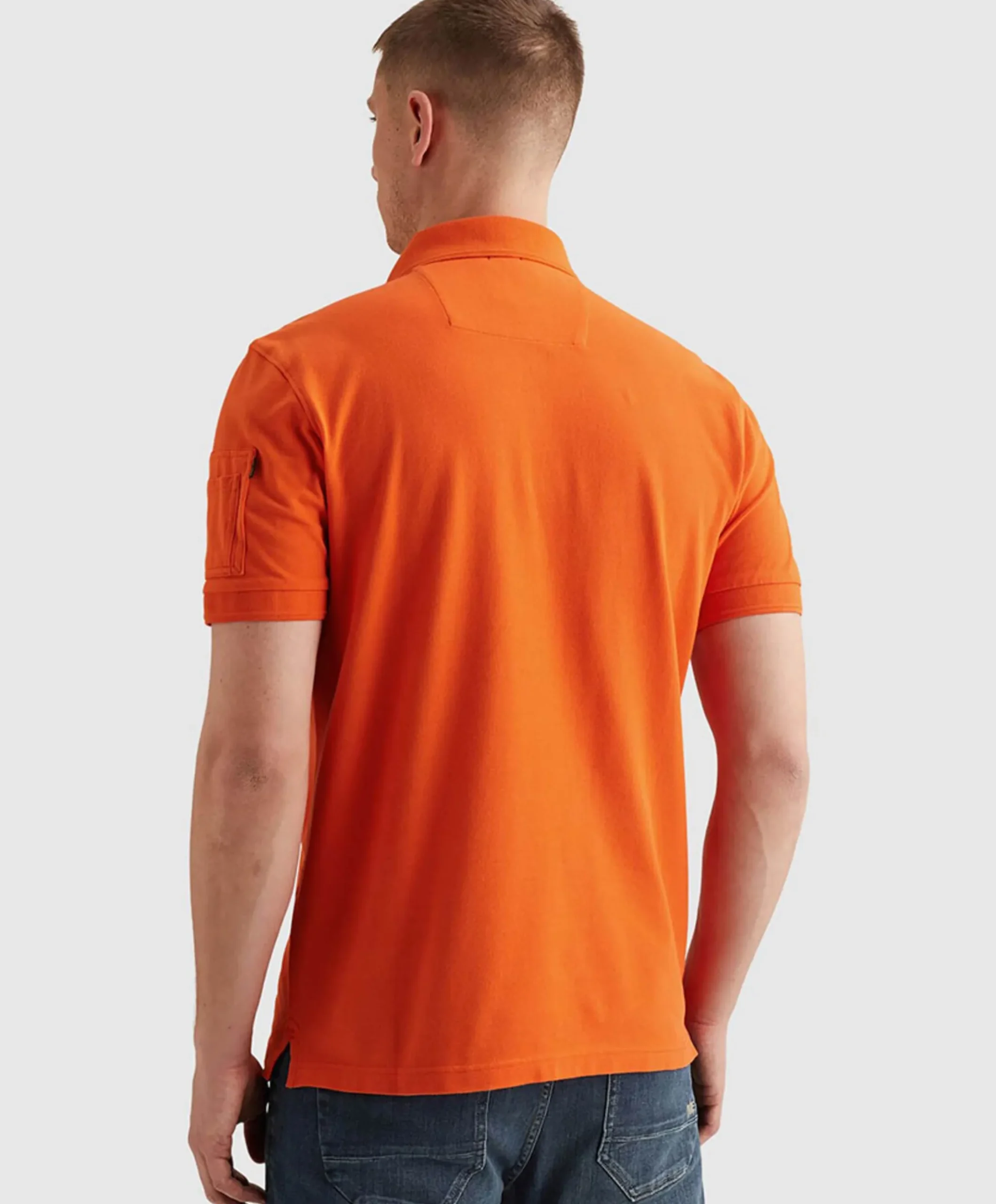 Heren polo oranje