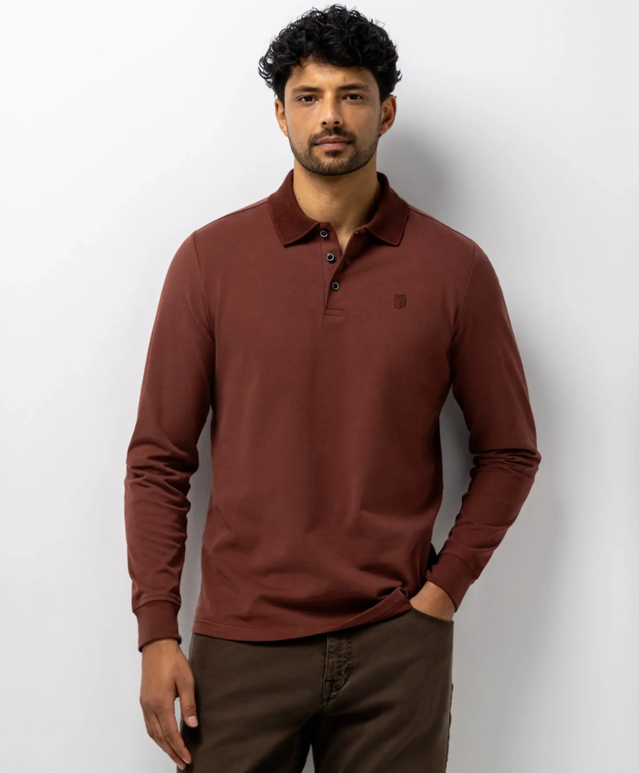 Heren polo roze
