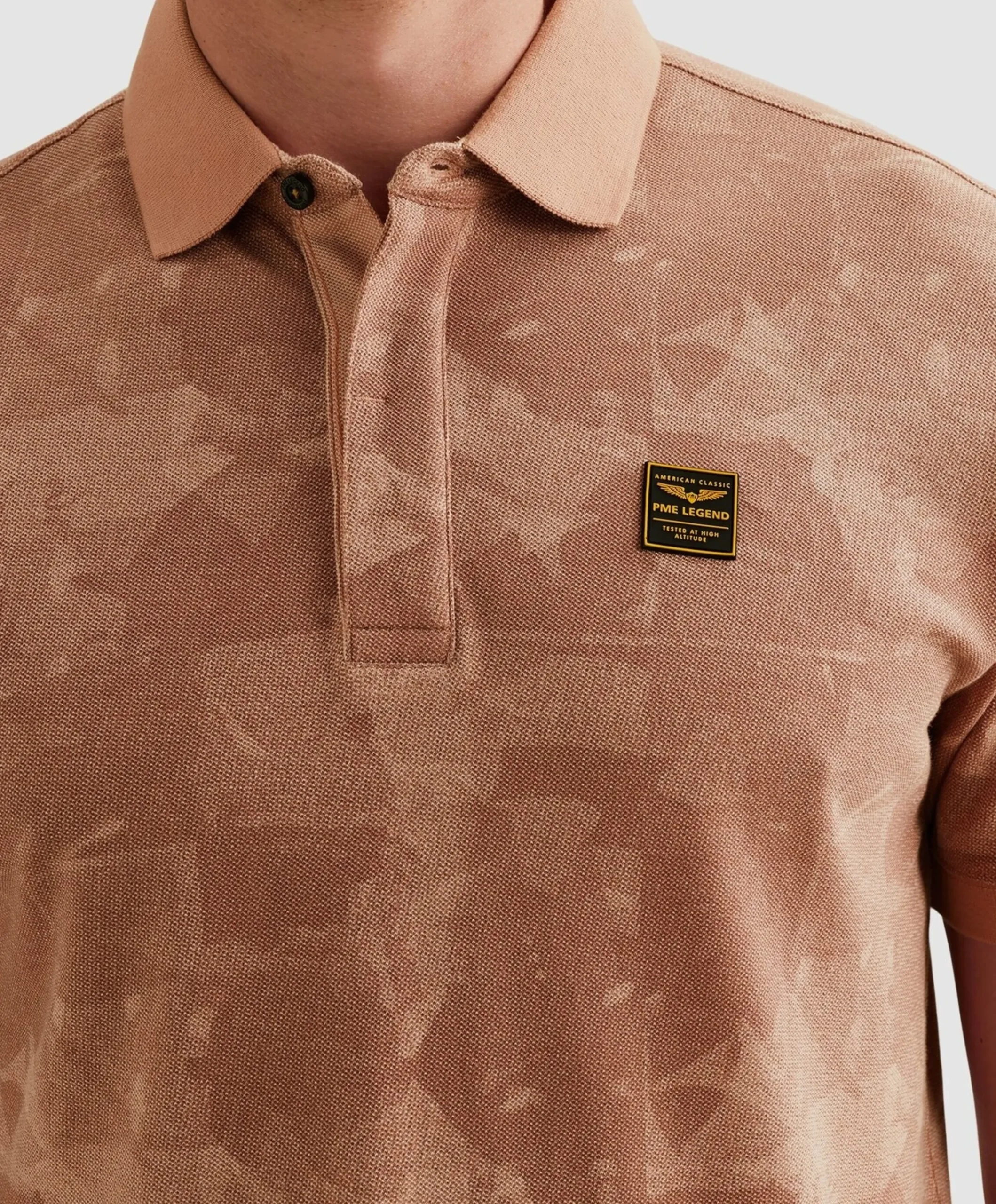 Heren polo roze