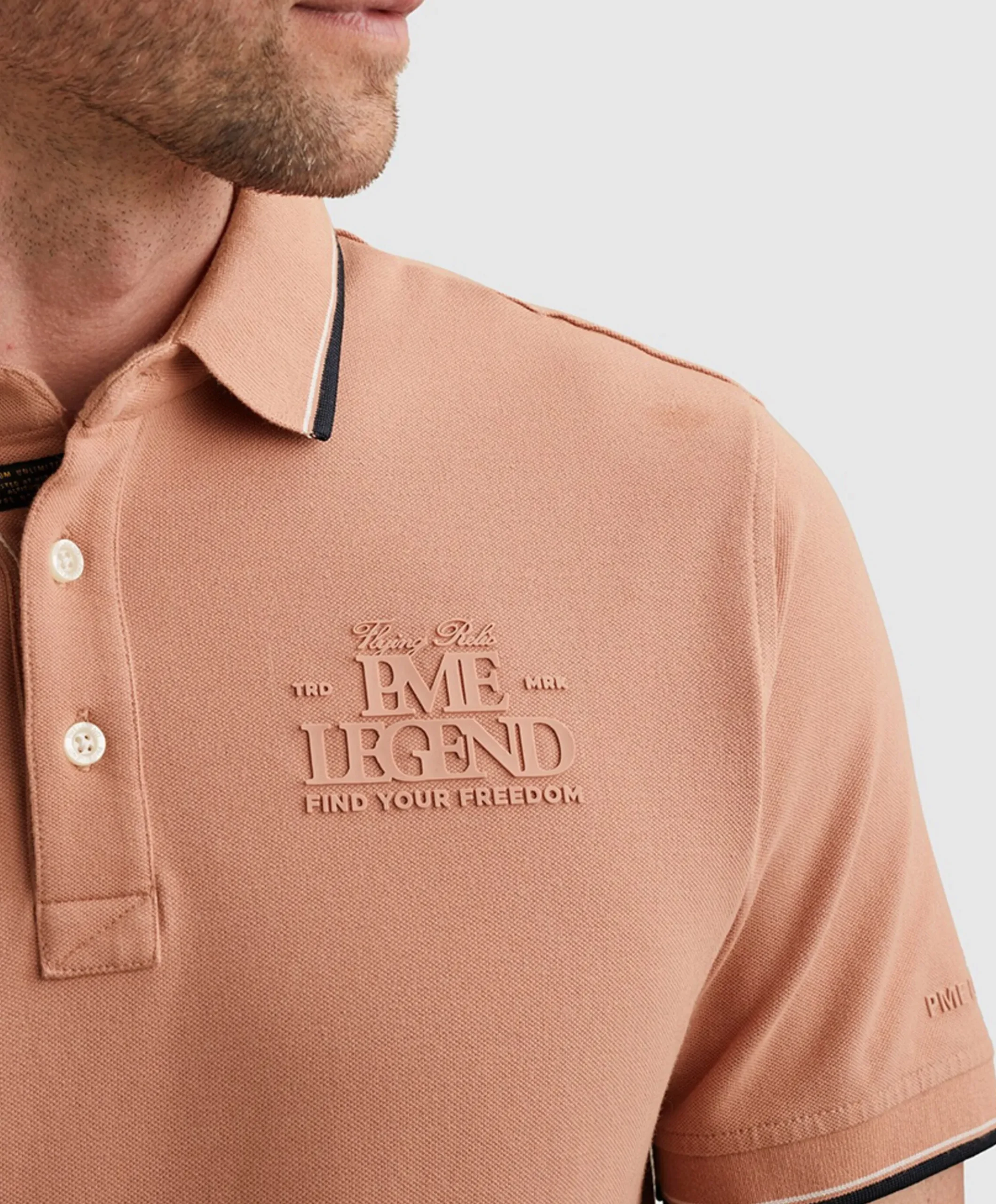 Heren polo roze