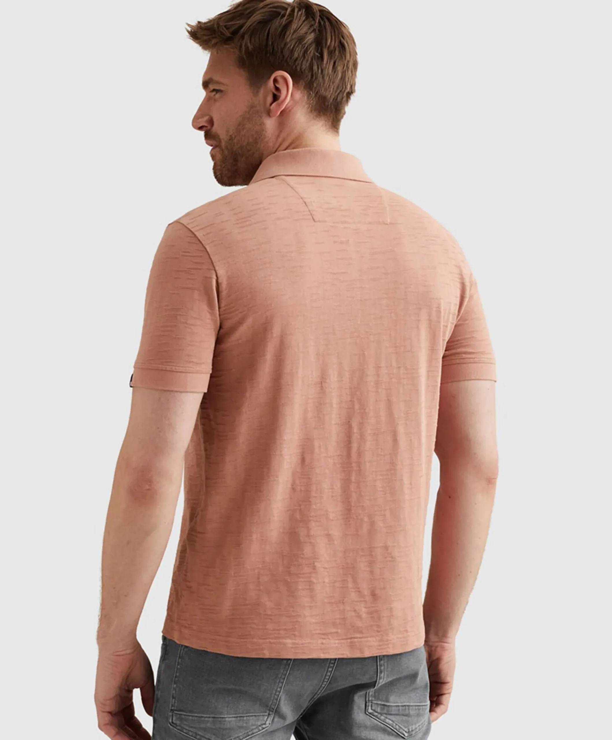 Heren polo roze