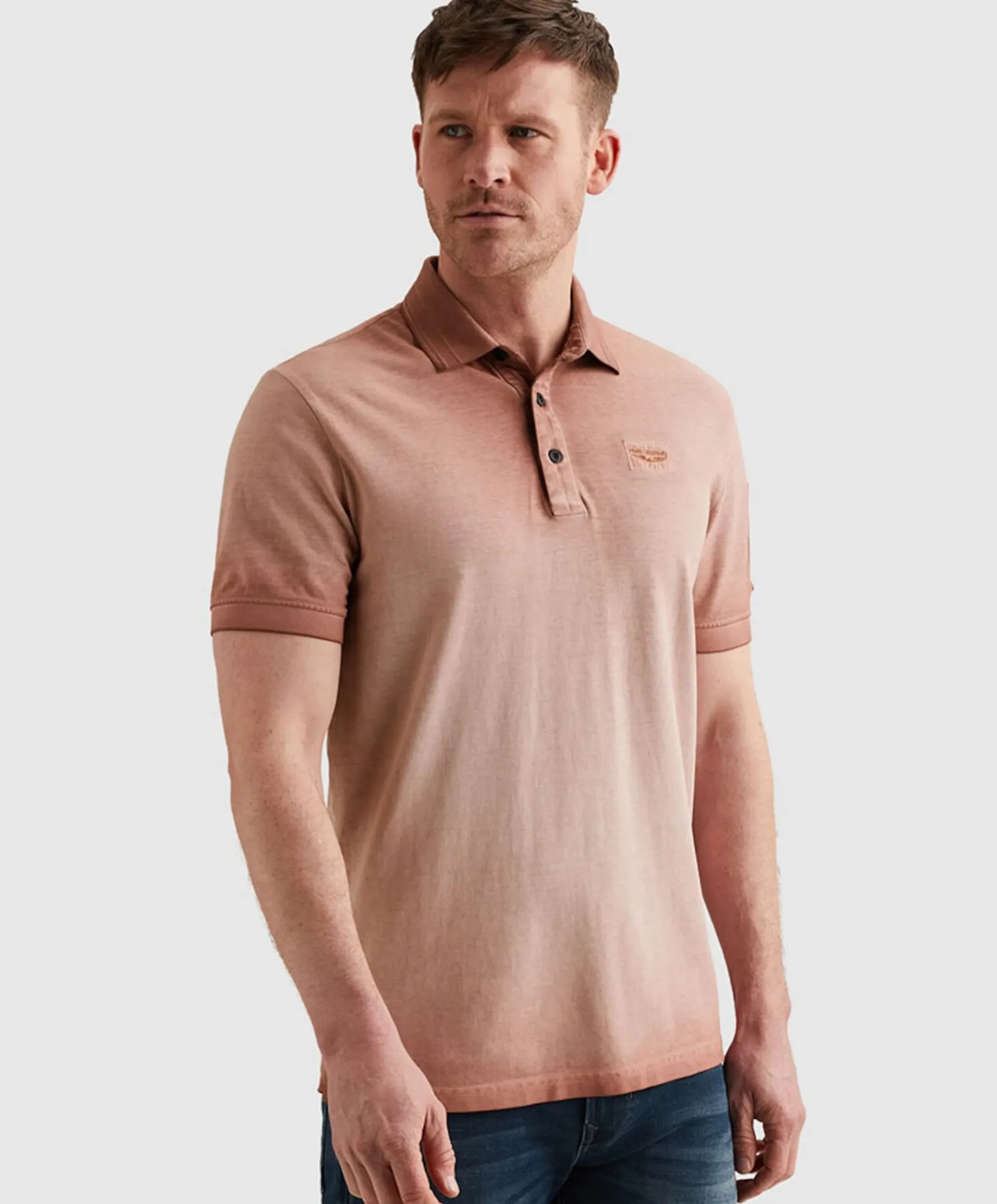 Heren polo roze