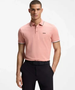 Heren polo roze