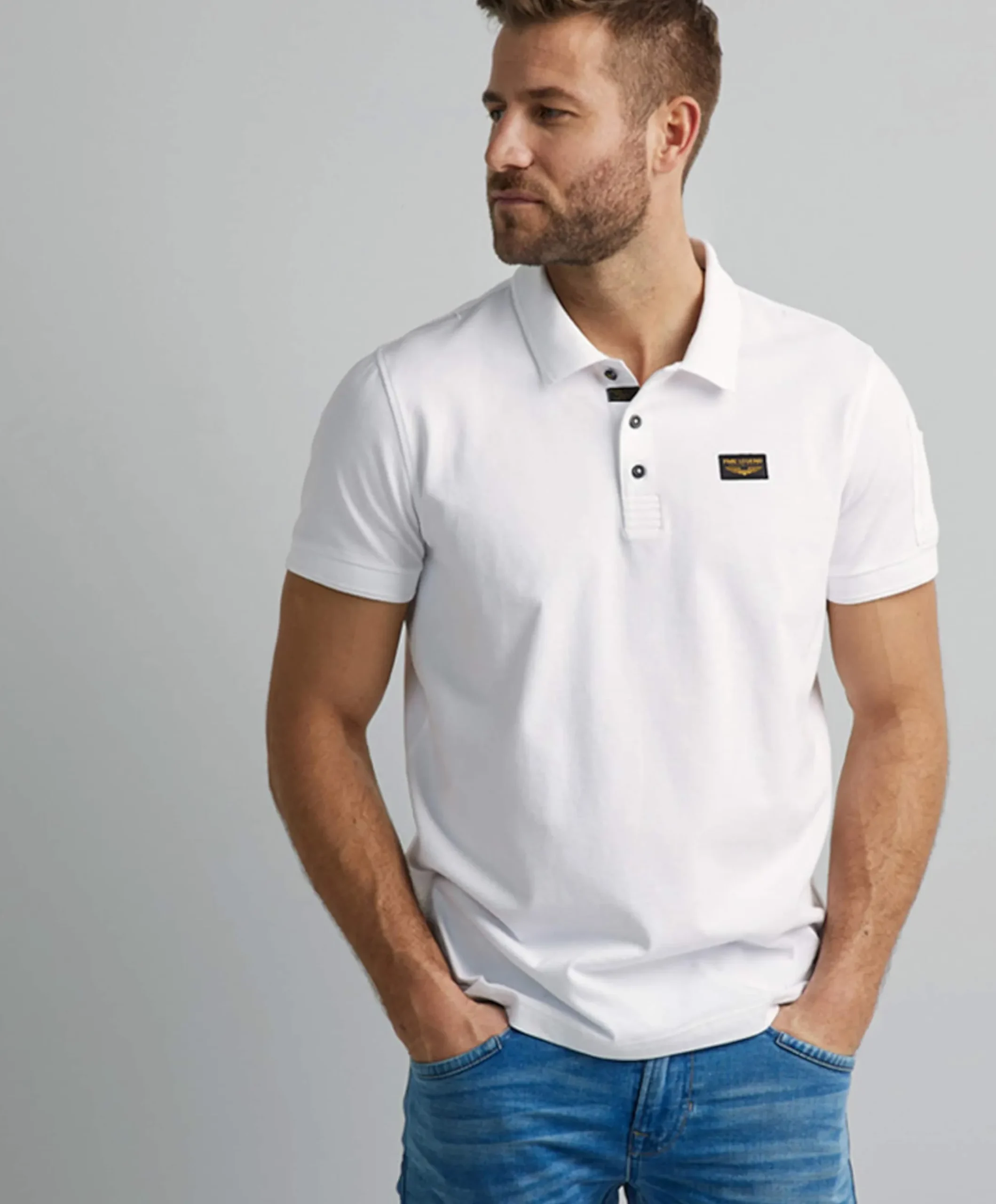 Heren polo wit