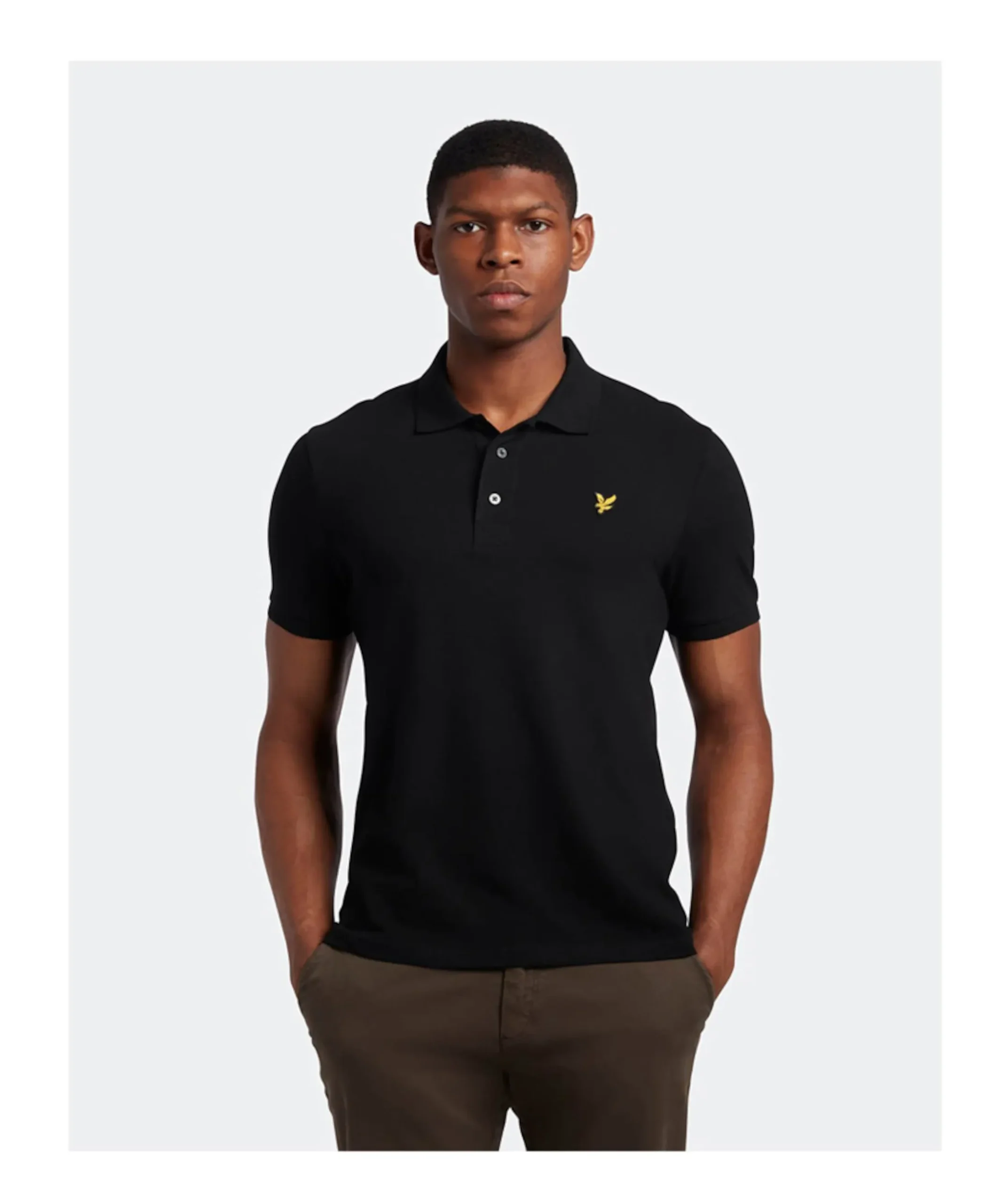 Heren polo zwart