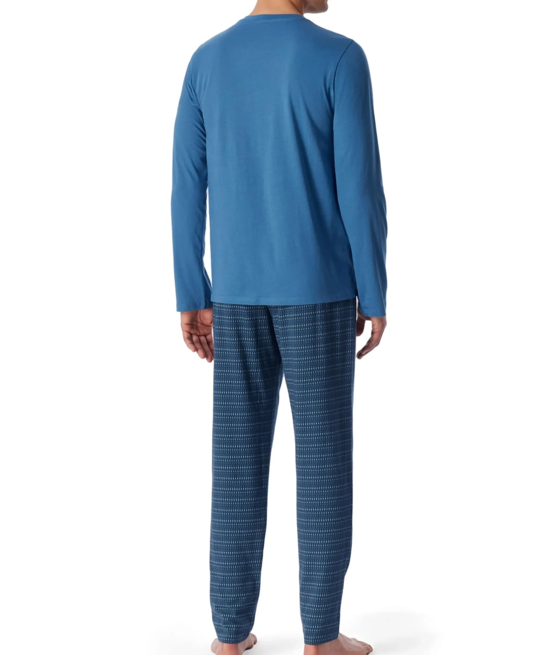 Heren pyjamaset blauw