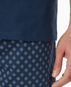 Heren pyjamaset blauw