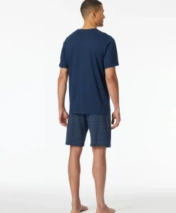Heren pyjamaset blauw