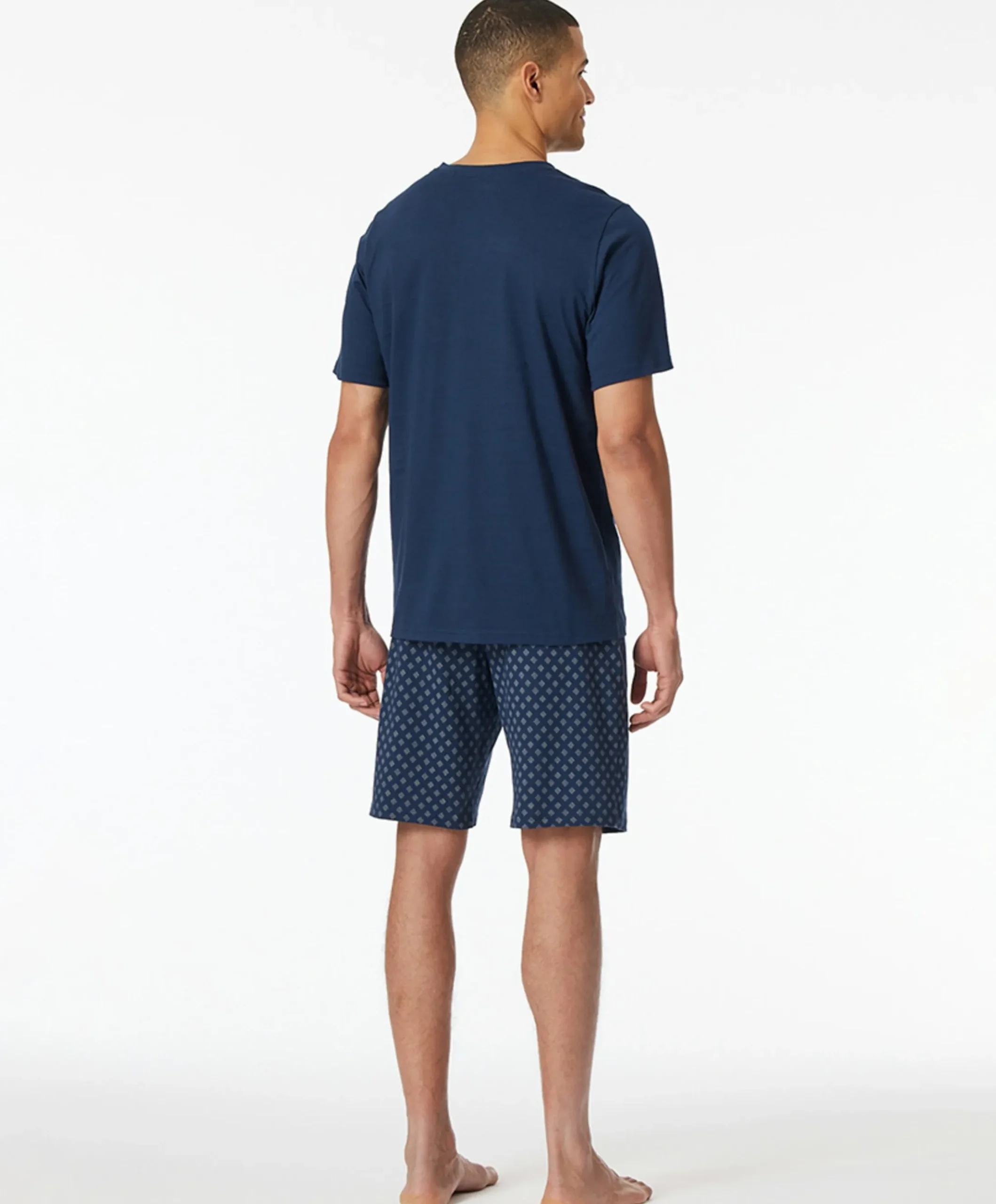 Heren pyjamaset blauw