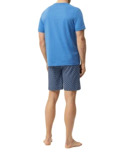 Heren pyjamaset blauw