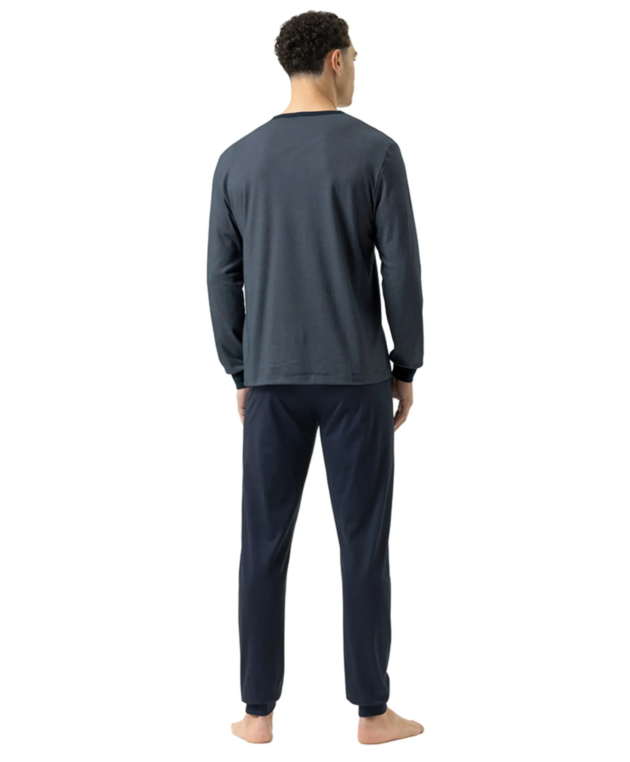Heren pyjamaset blauw