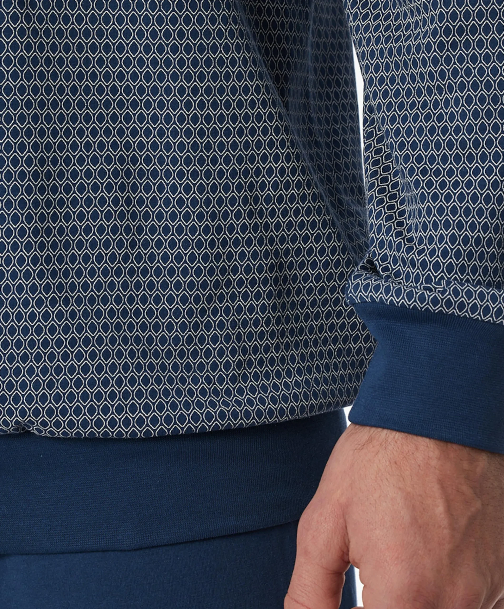 Heren pyjamaset blauw