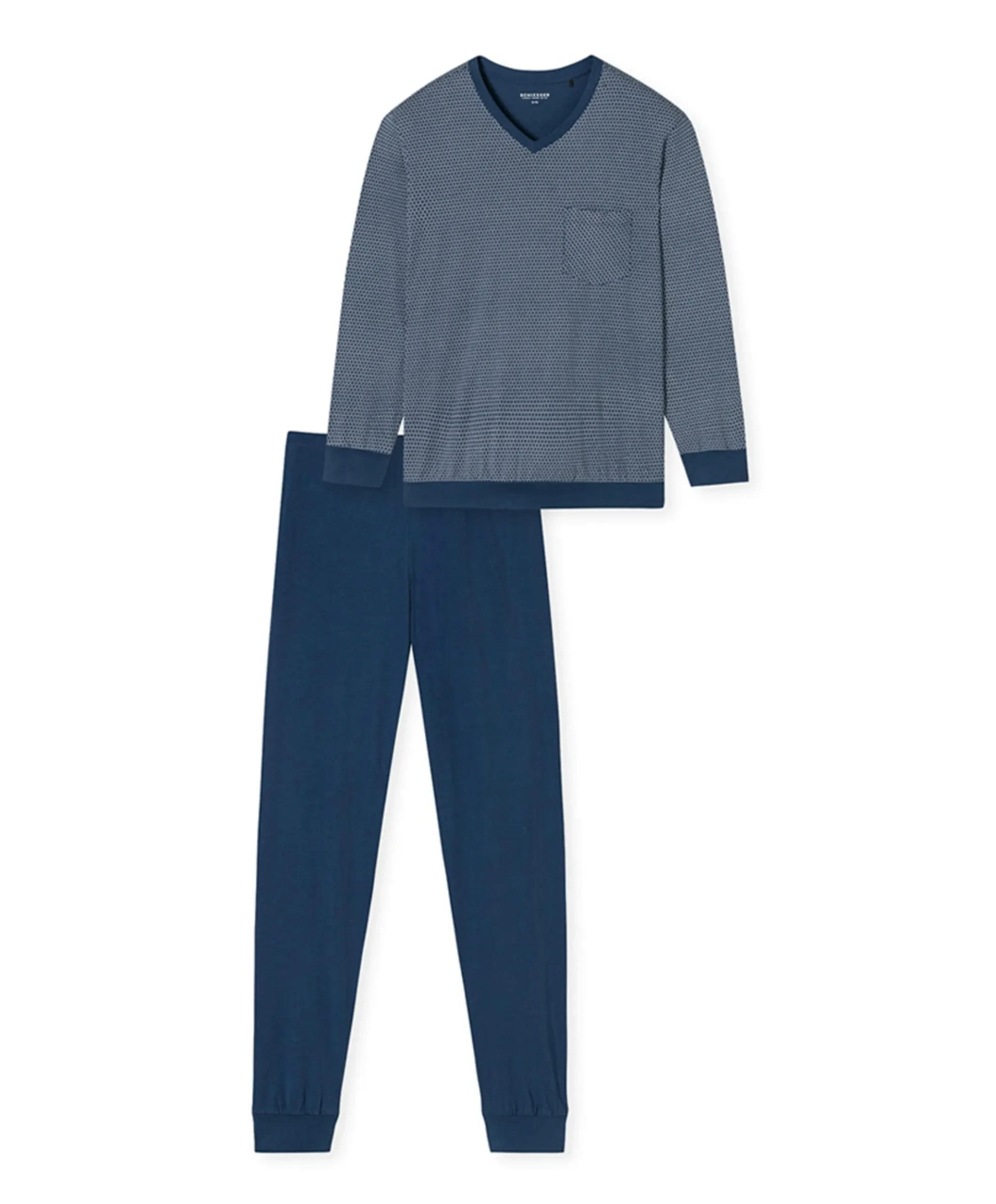 Heren pyjamaset blauw