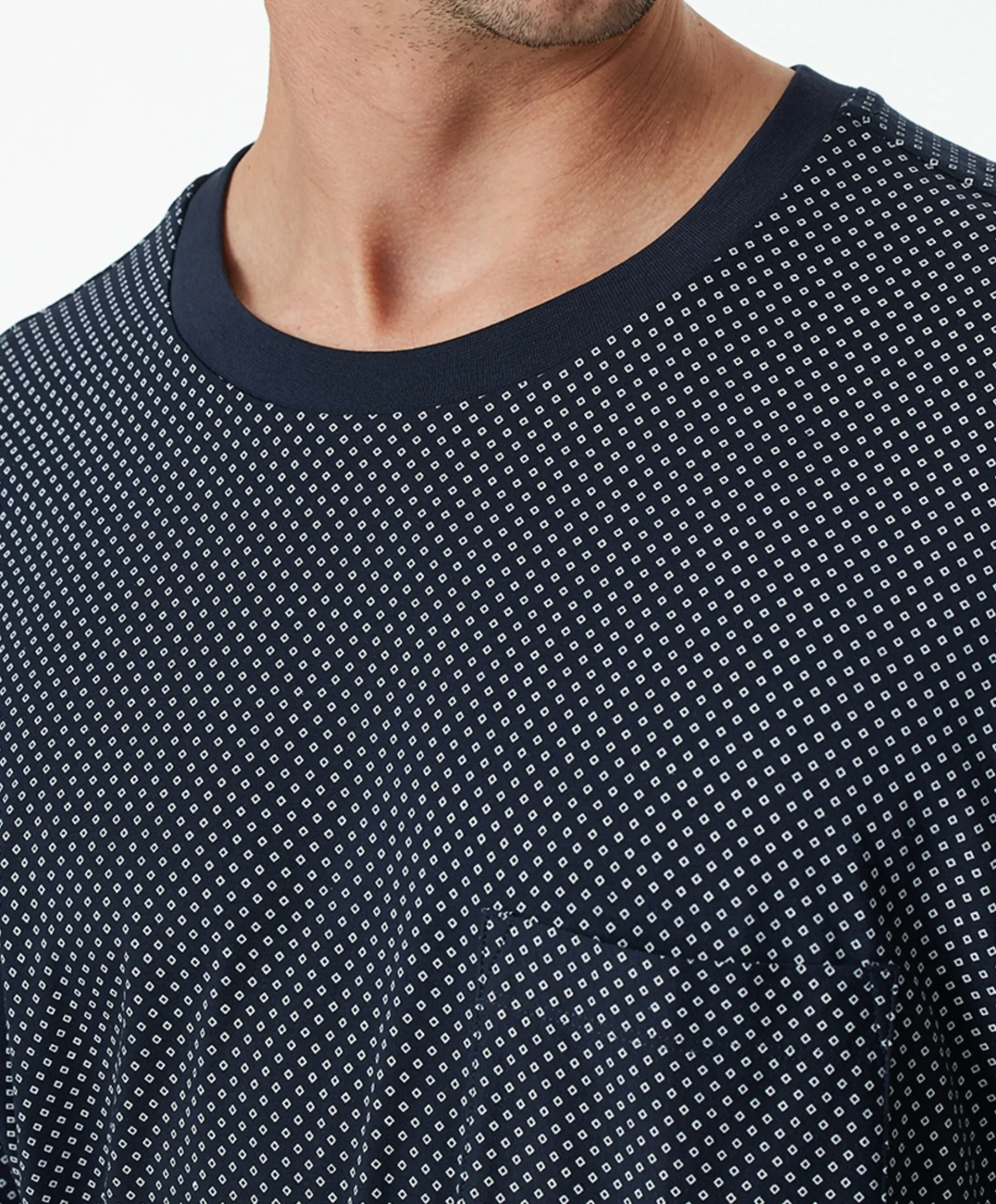 Heren pyjamaset blauw