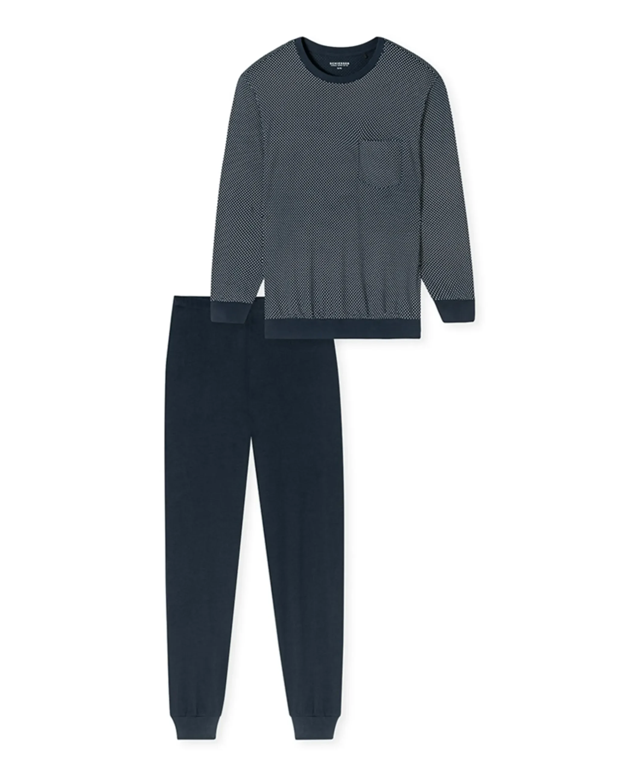 Heren pyjamaset blauw