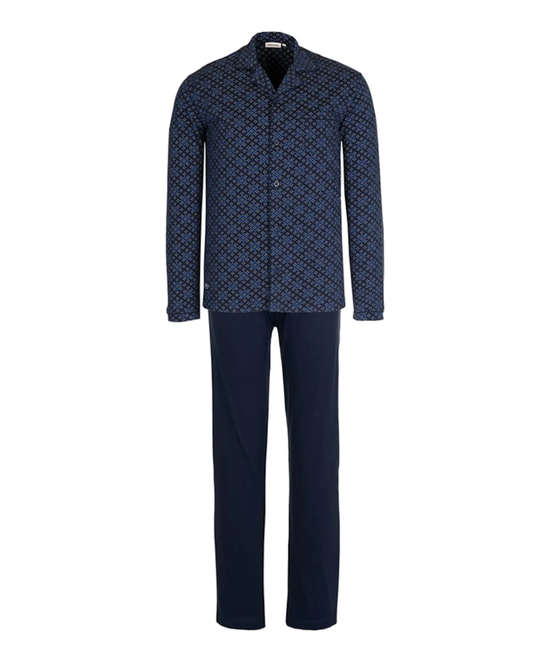 Heren pyjamaset blauw