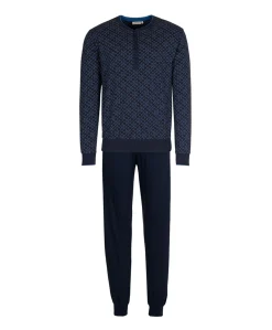 Heren pyjamaset blauw