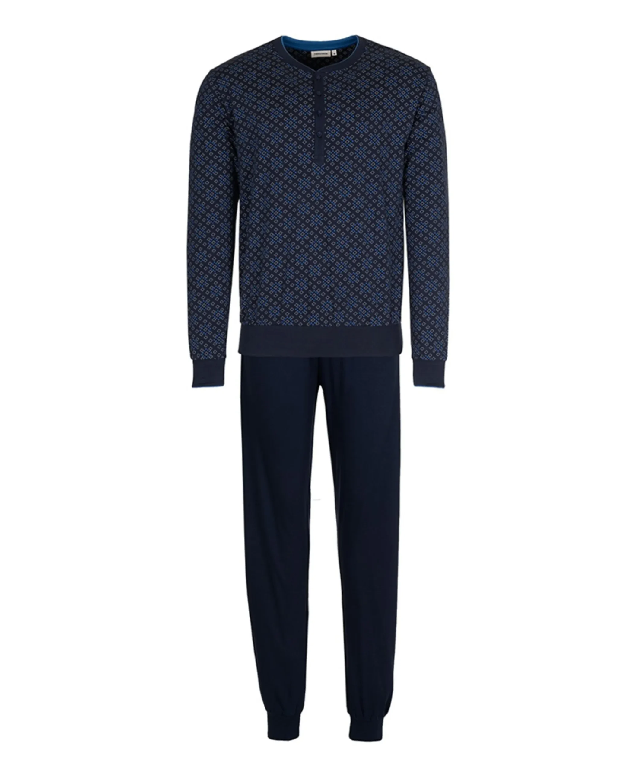 Heren pyjamaset blauw