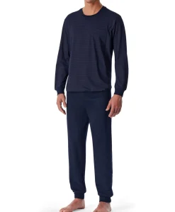 Heren pyjamaset bordeaux