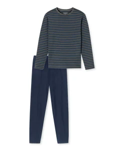 Heren pyjamaset grijs
