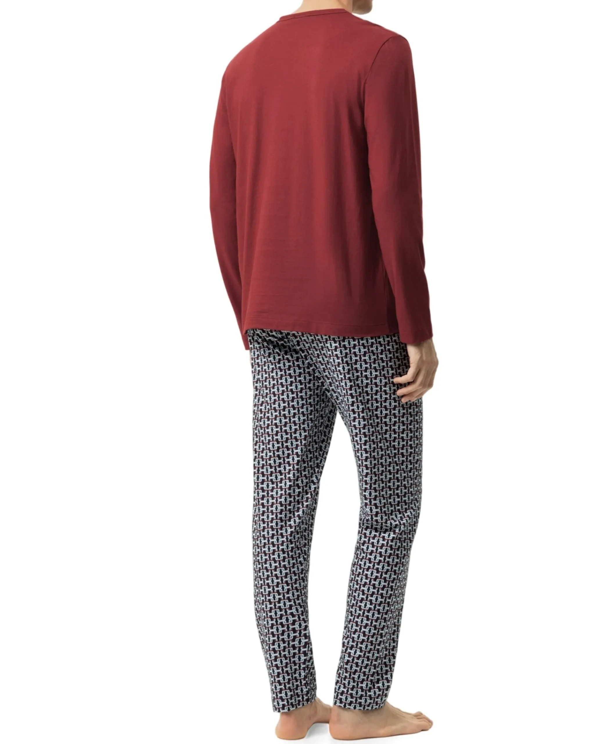 Heren pyjamaset rood
