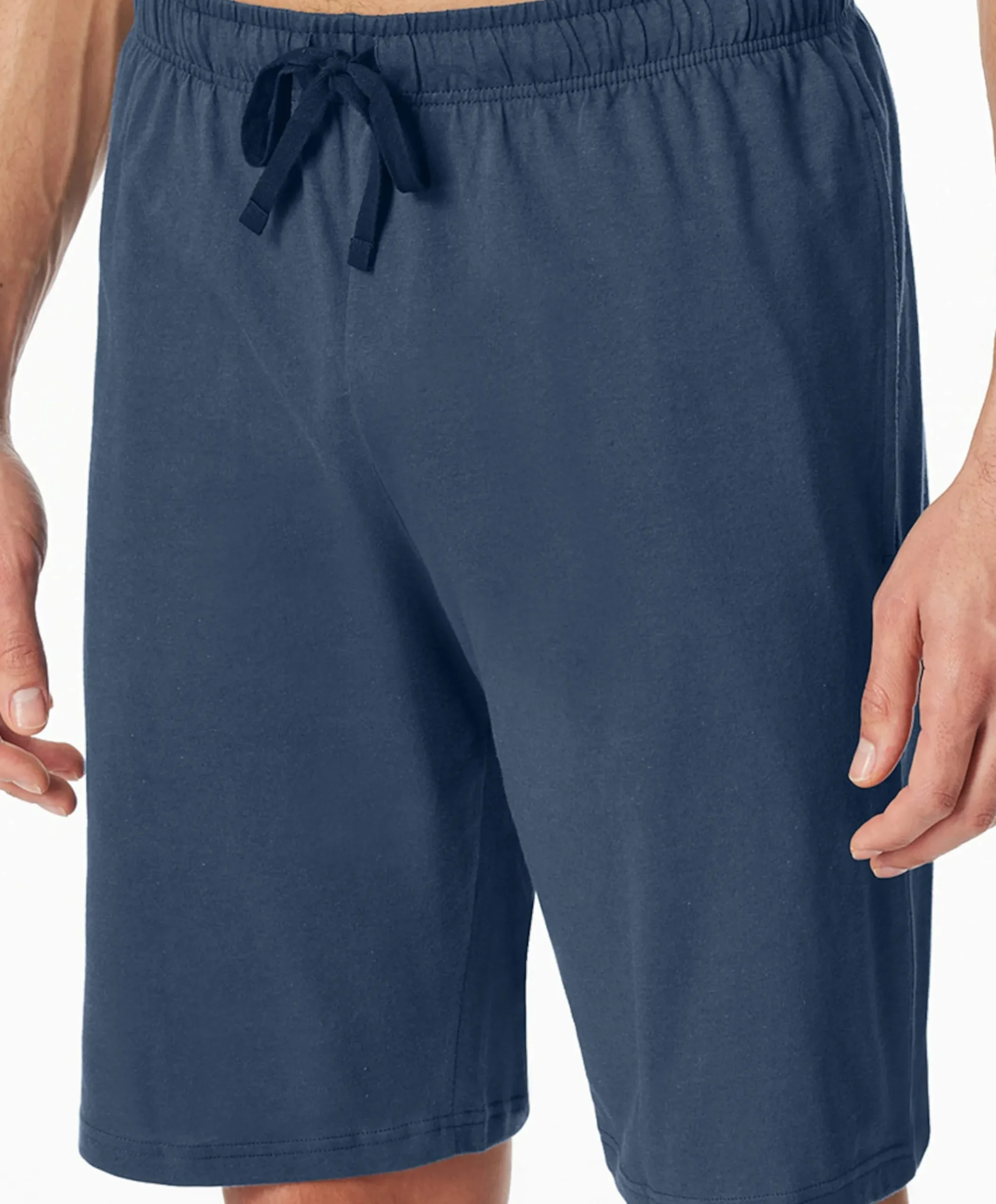 Heren pyjama short blauw