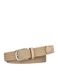 Heren riem beige