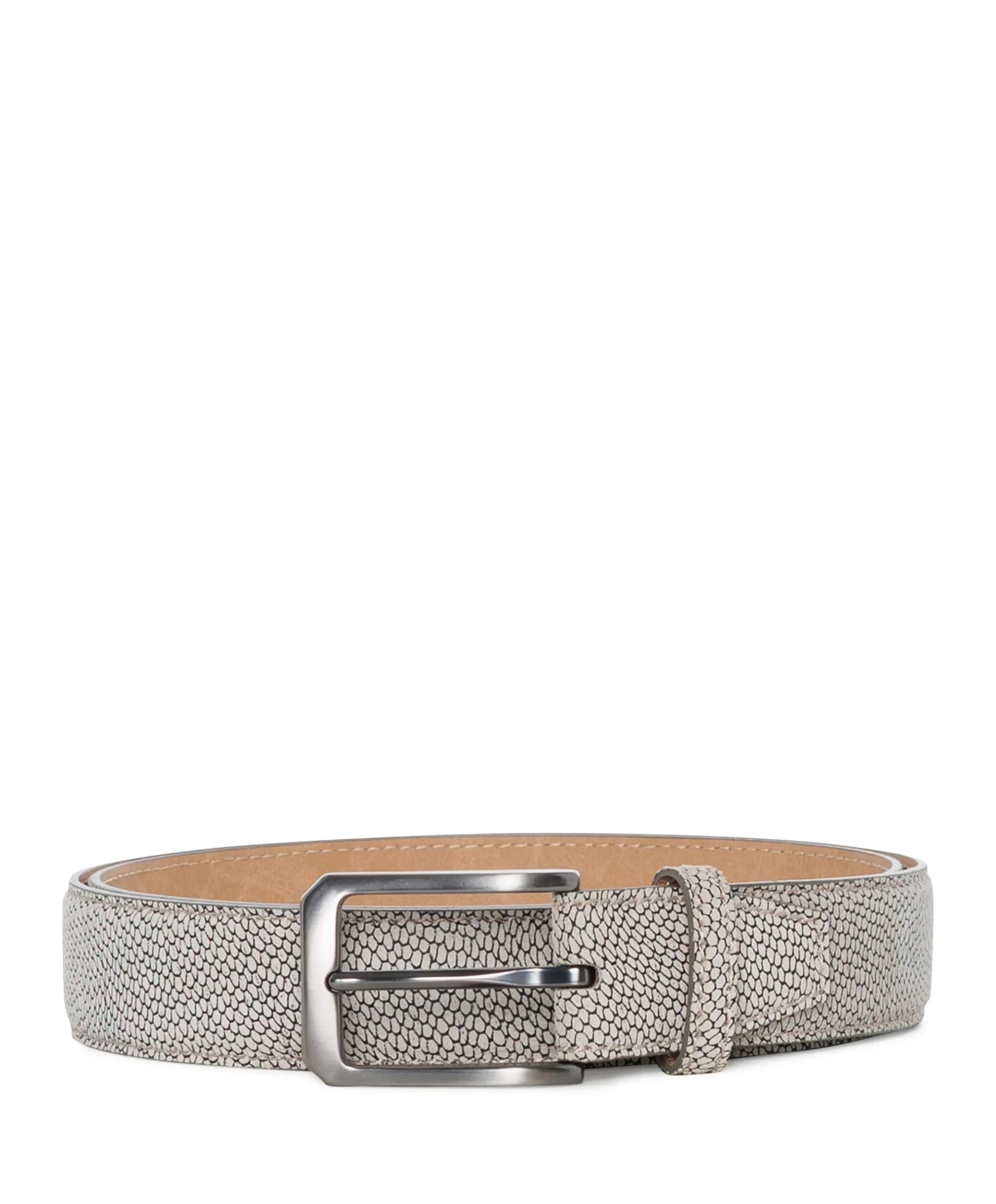 Heren riem beige