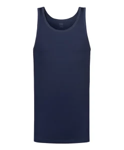 Heren singlet blauw