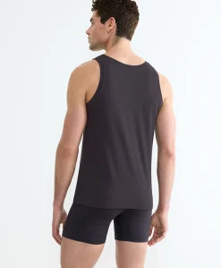 Heren singlet grijs