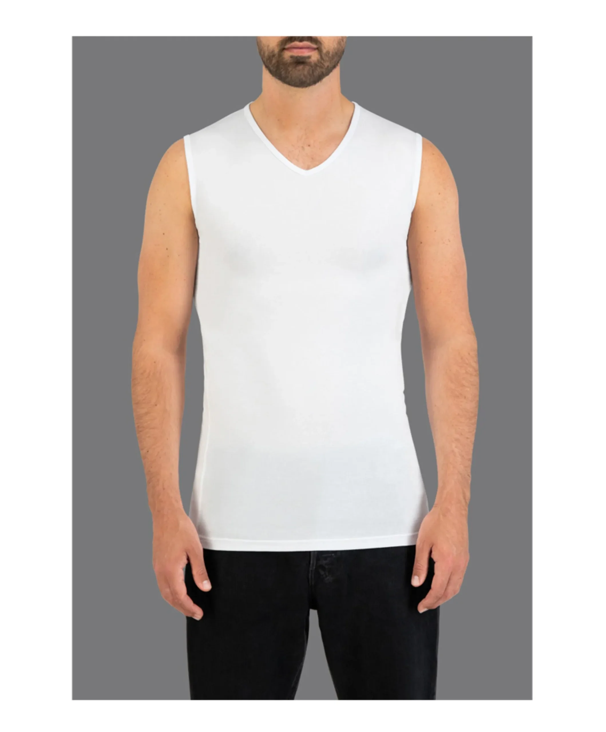 Heren singlet wit