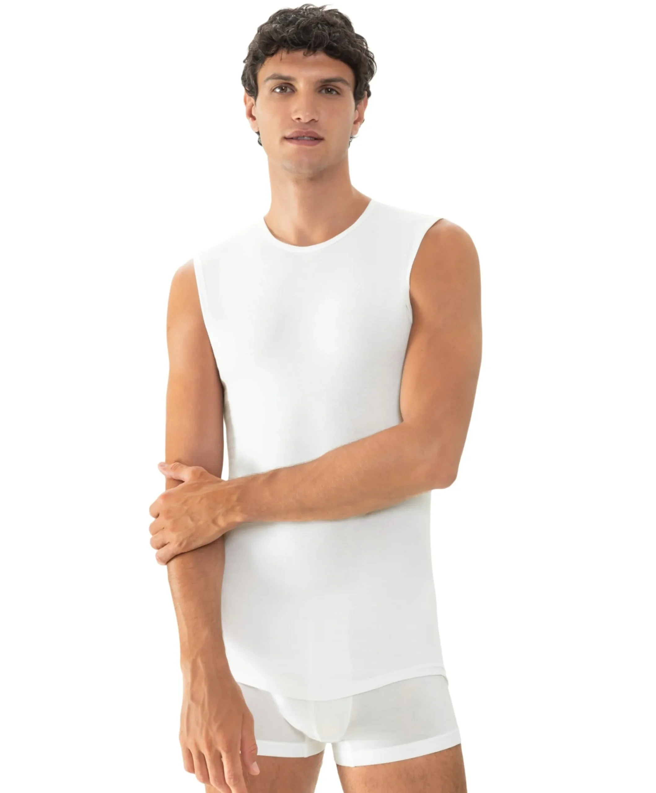 Heren singlet wit