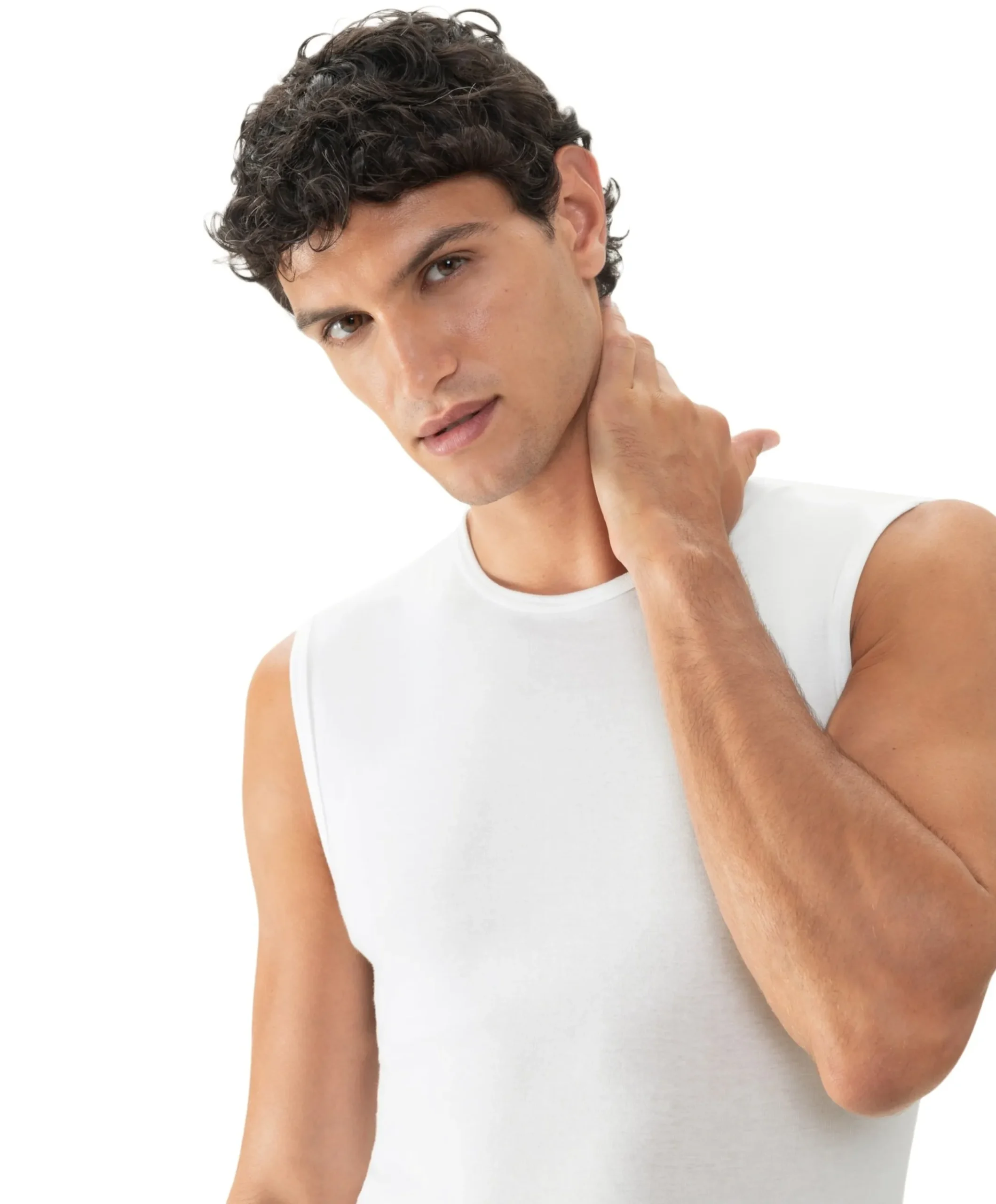 Heren singlet wit