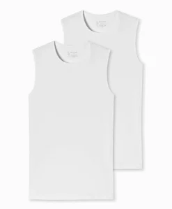 Heren singlet wit