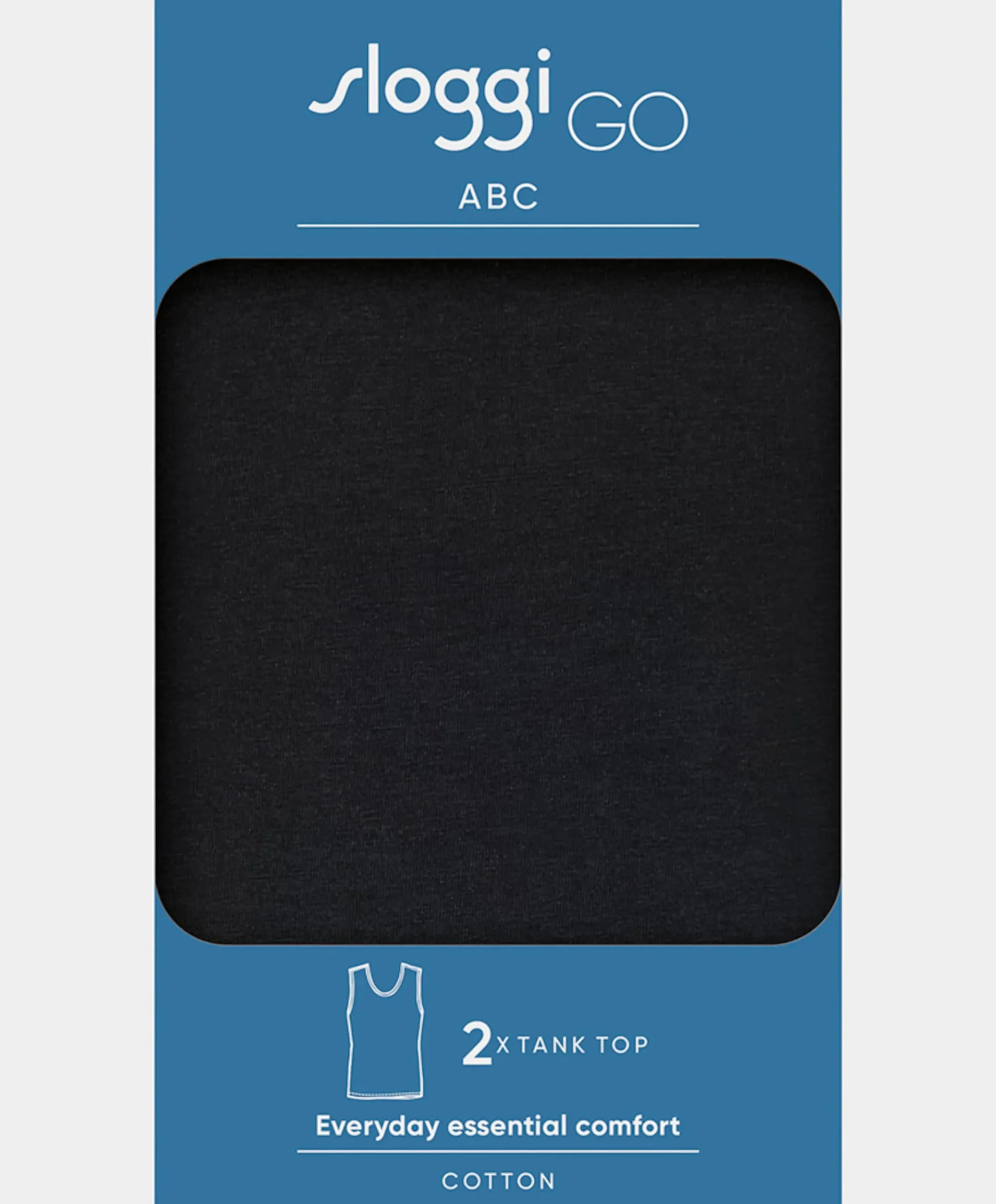 Heren singlet zwart