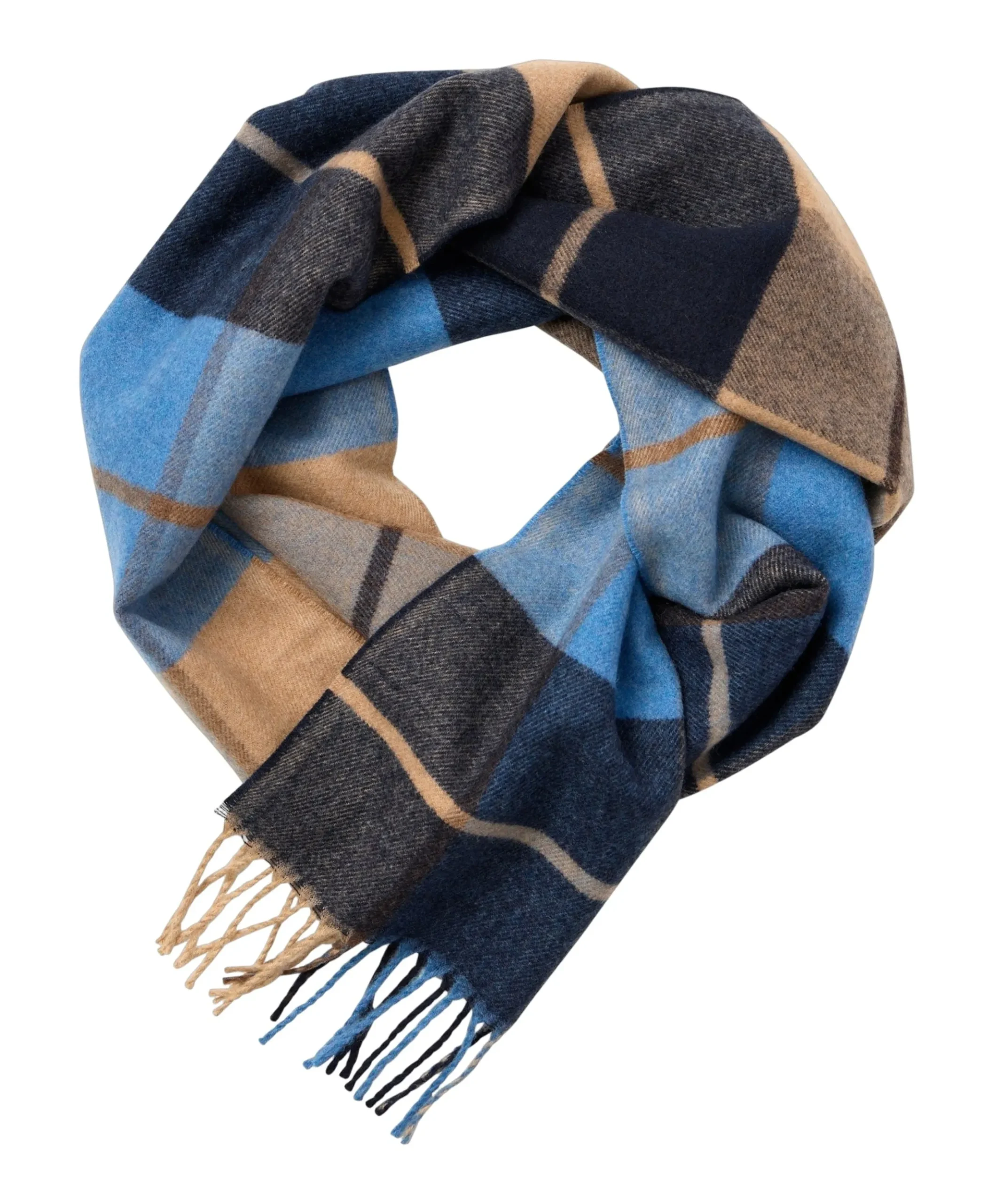 Heren sjaal blauw