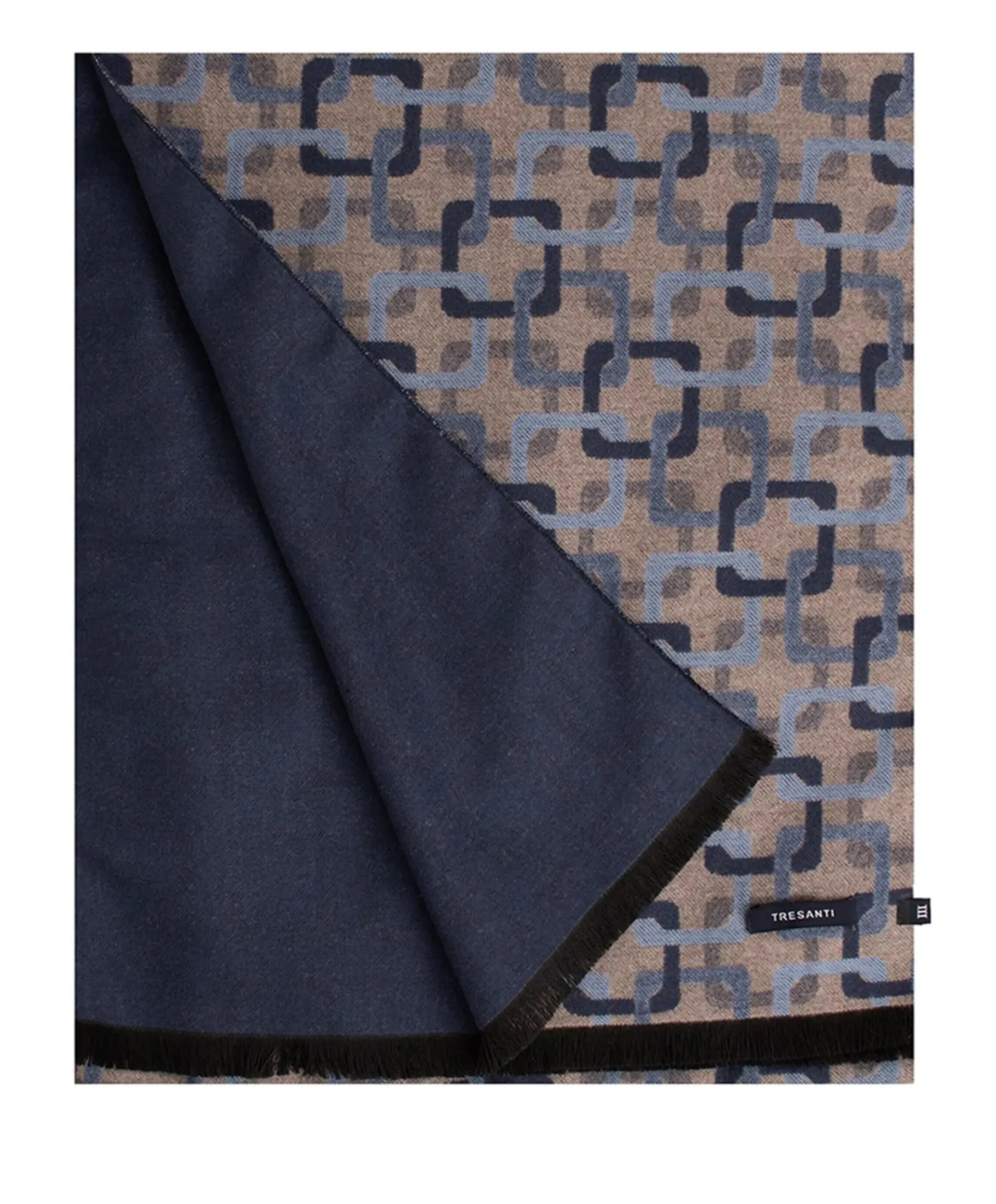Heren sjaal blauw