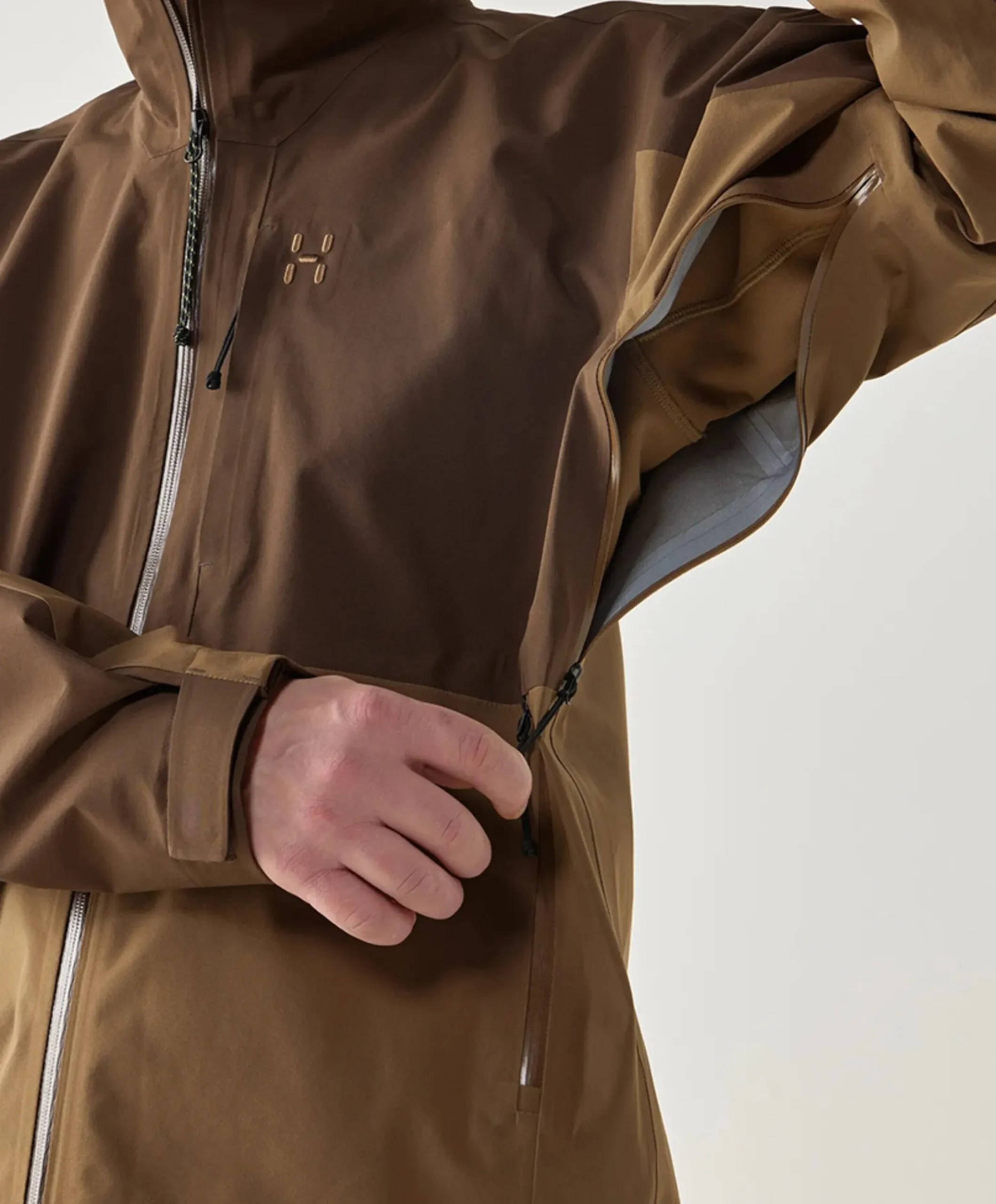 Heren ski-jas bruin