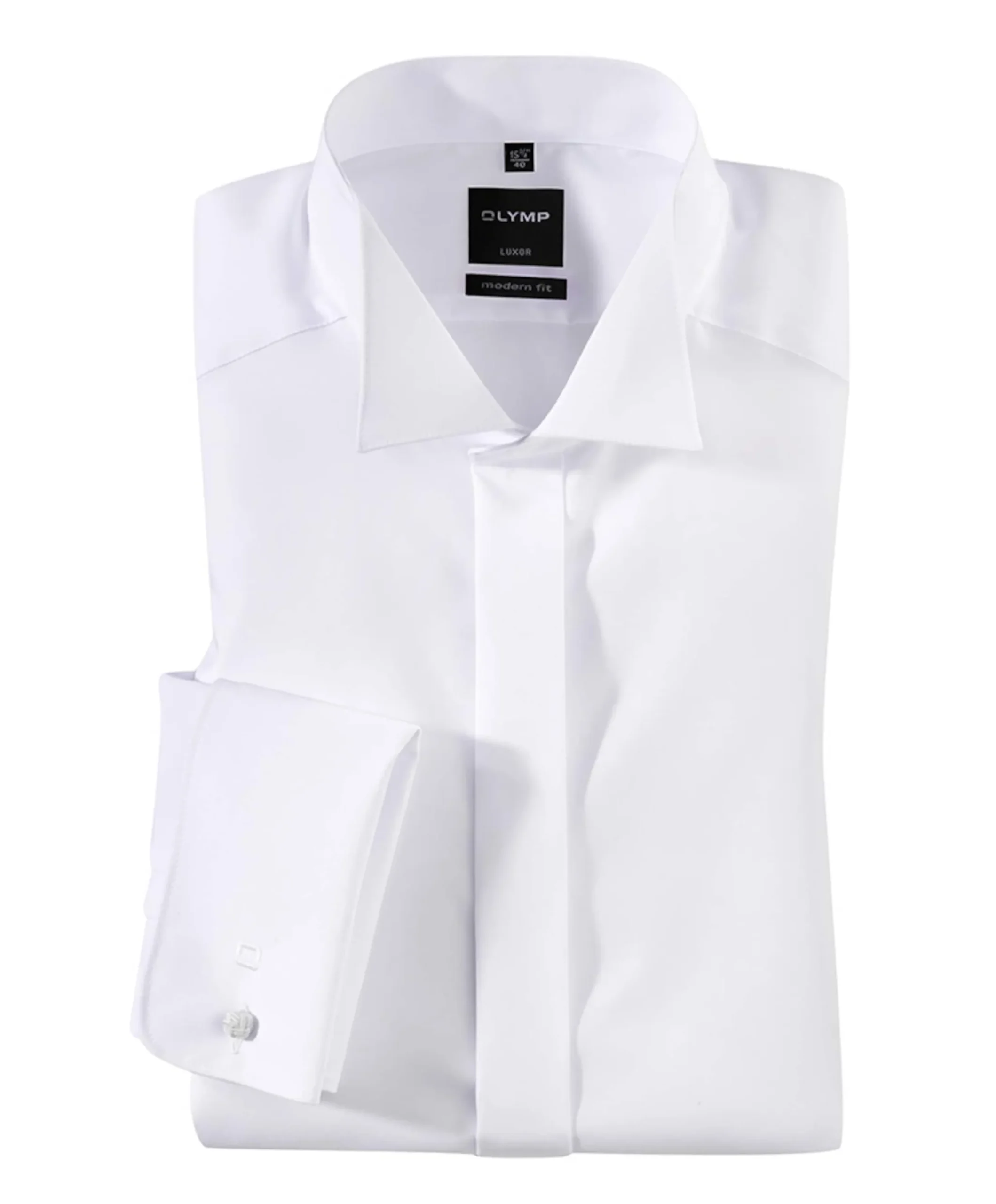Heren smoking overhemd wit