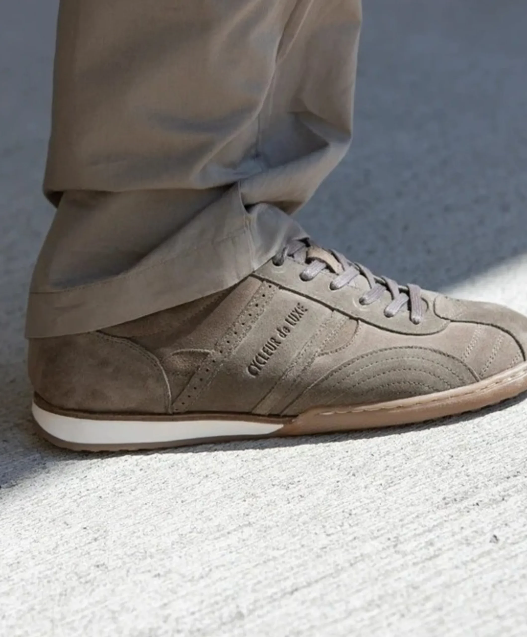 heren sneakers beige