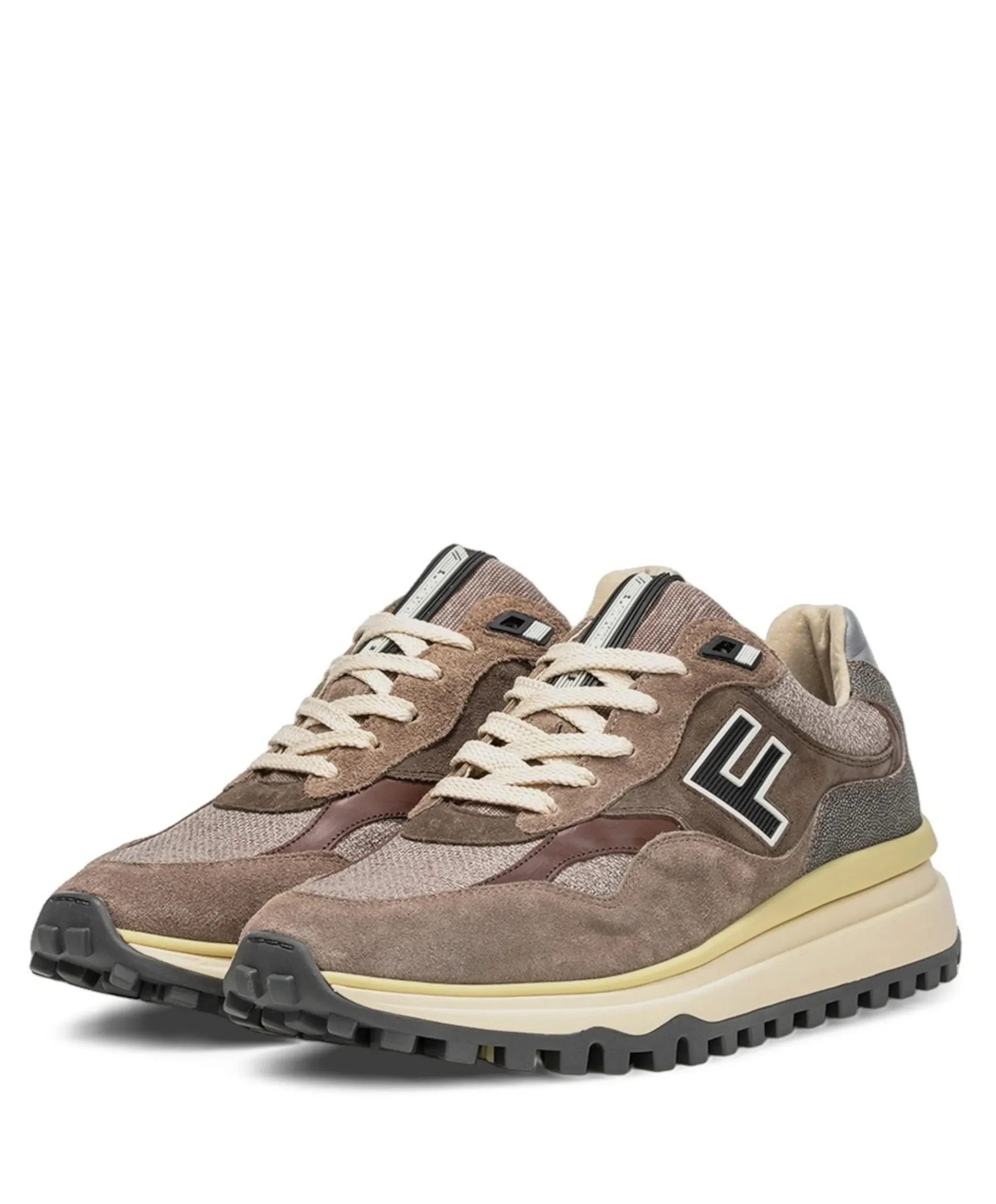 heren sneakers beige