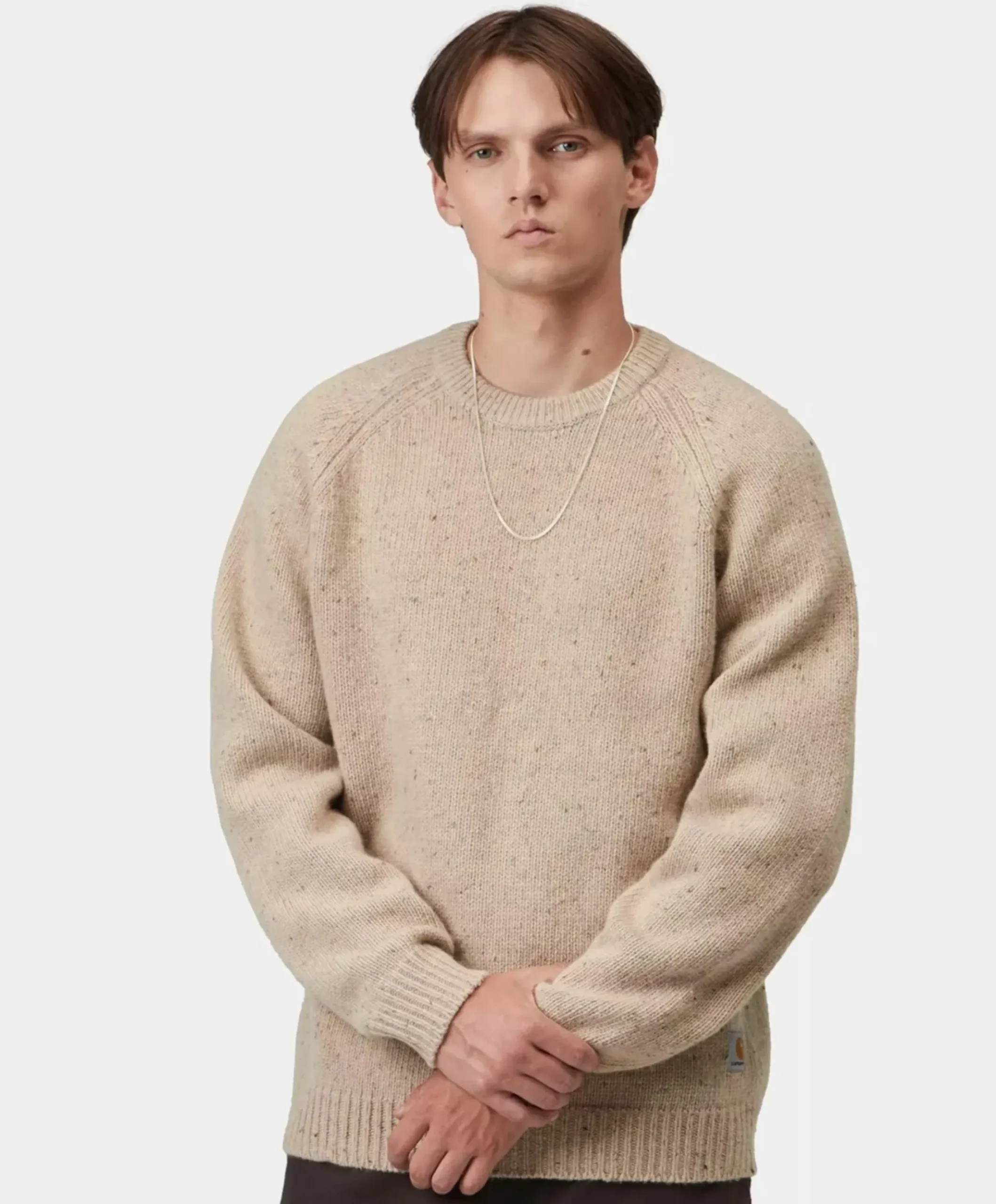 Heren sweater beige