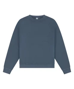 Heren sweater blauw